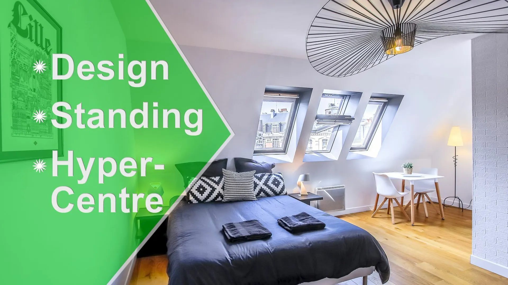 Appartement Design Hyper Centre Lille - NETFLIX wifi Fibre - Parking Appartamento